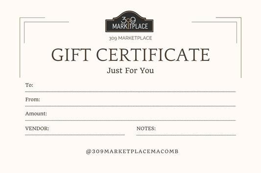 309 MARKETPLACE GIFT CARD